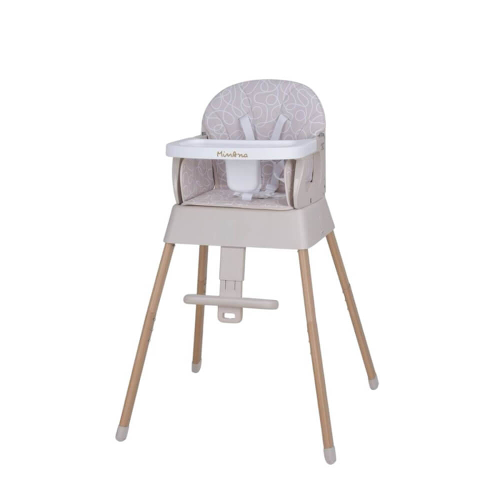 เก้าอี้ทานข้าว 5IN1 HIGH CHAIR MINANA สีเบจ_0